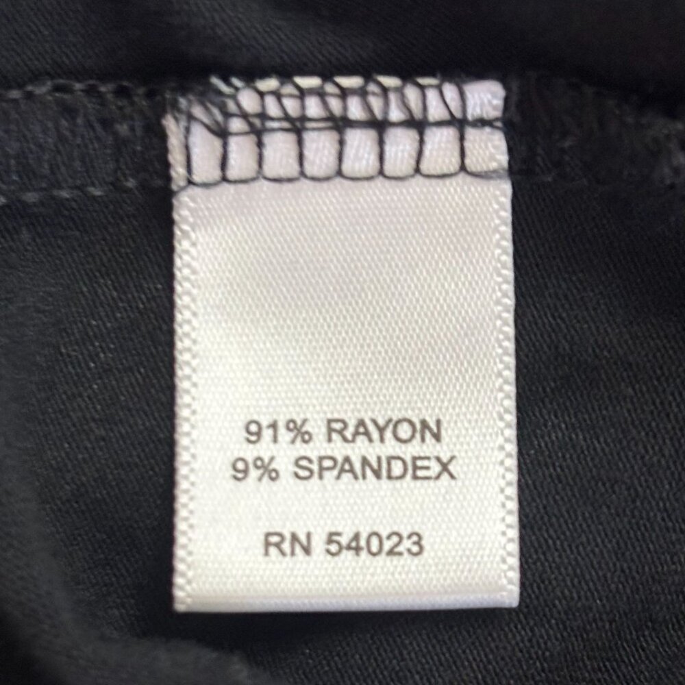 Banana Republic Stretch Top with Puff‎ Sleeves - Black - Size L - Picture 7 of 9